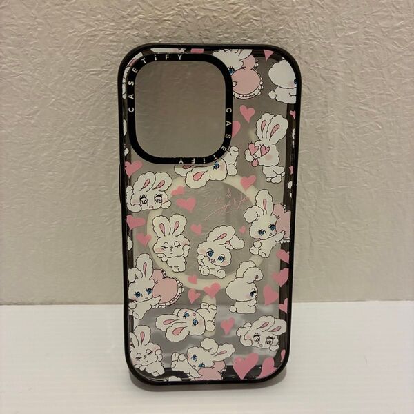 CASETiFY foxy illustrations iPhone14pro ウサギ ハート iPhoneケース