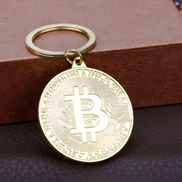 新品 仮想通貨 ビットコイン bitcoin 金色 キーホルダー ストラップ 小物 雑貨 アクセサリー コレクション