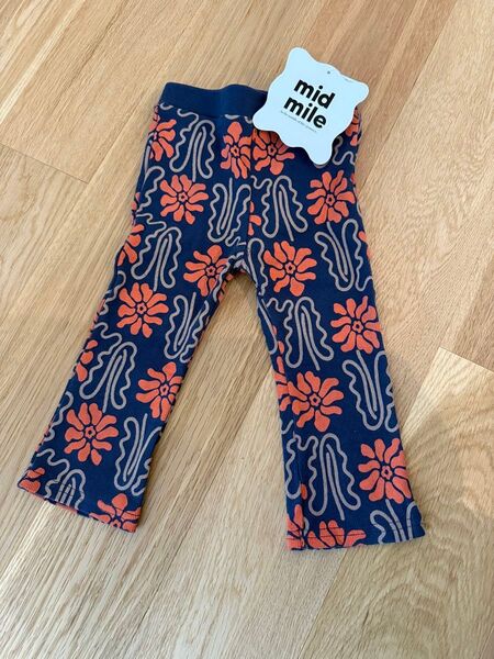 むくぞー mid mile 花柄パンツ 80サイズ パンツ レギンス