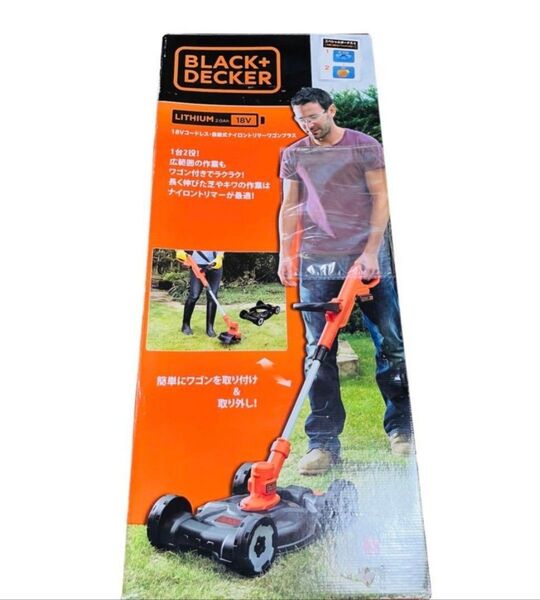 【新品】ブラックアンドデッカー 18Vコードレス草刈・芝刈機 GCM18N