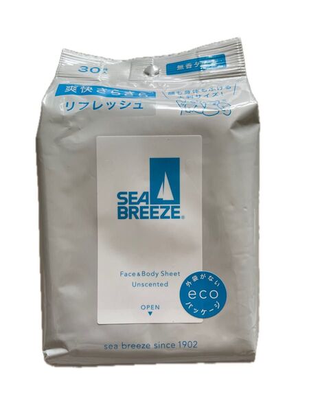 シーブリーズ フェイス&ボディシート N 無香料 30枚入り新品未使用ファイントゥデイ
