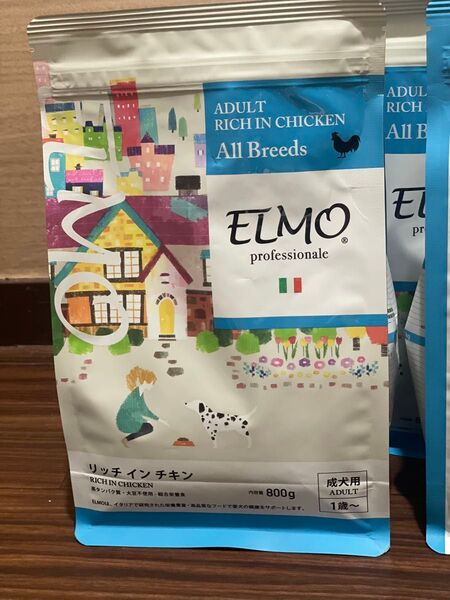 ELMO プロフェッショナーレ リッチインチキン 成犬用 800g 4袋