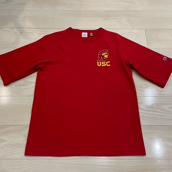 Champion USC T1011 半袖 Tシャツ Mサイズ レッド MADE IN USA