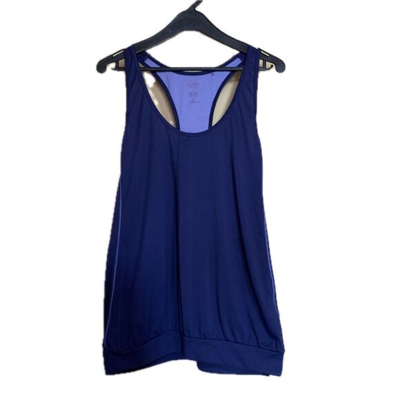 中古 UNIQLO タンクトップ トップス ユニクロ紺色 ヨガ スポーツ