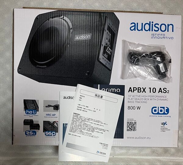 オーディソン audison APBX 10A2 10インチ アンプ内臓 パワード・サブウーファー
