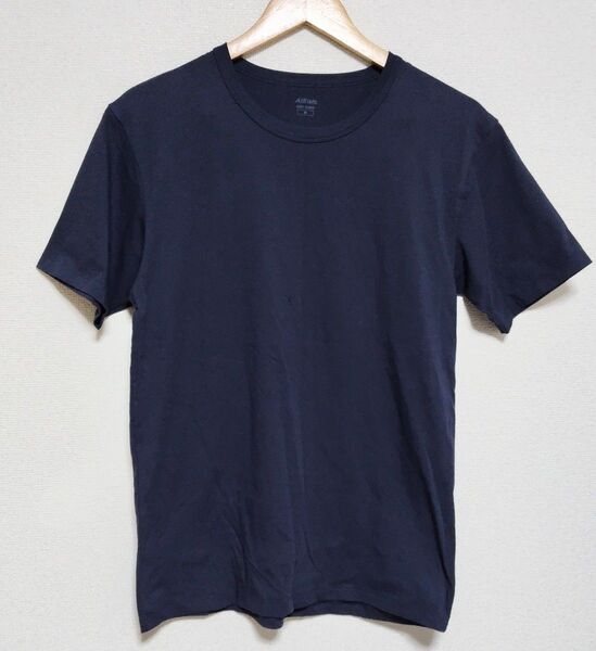 【ユニクロ】エアリズムコットンクルーネックTシャツ 3枚セット ネイビー Mサイズ