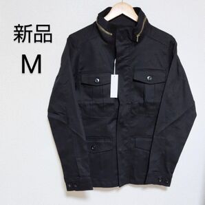 【新品】Nylaus ミリタリージャケット M-65 ストレッチ ブラック Mサイズ