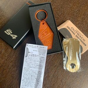 SUBARU WRX S4 デプスゲージキーホルダー&レガシィアウトバック靴ベラ 2個セット