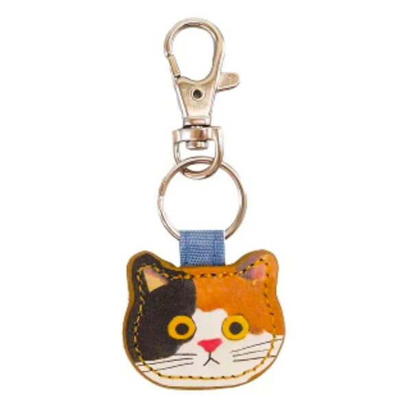 三毛猫 キーホルダー ネコ ねこ キーチャーム バッグチャーム キーリング 可愛い