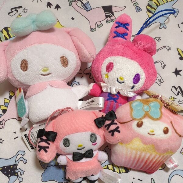 サンリオ マイメロディー ぬいぐるみマスコット キーホルダー 指人形