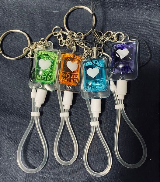 キーホルダー BLOOD? 輸血 景品 かわ血ぃ 4点セット