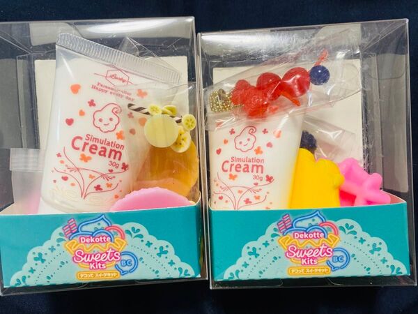 デコって スイーツキット おもちゃ 2点セット バナナ いちご さくらんぼ dekotte sweets kits