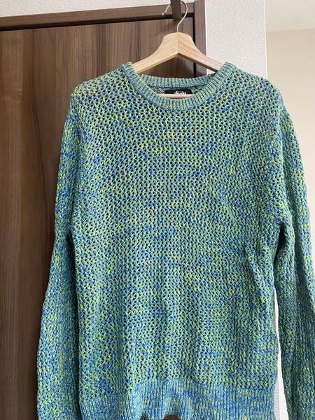 STUSSY メッシュニット グリーン系