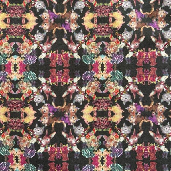 ジョリーフルール JOLIFLUR LA TOILE マイリトルテイラー 生地 ハギレ ねこ うさぎ ハンドメイド 1