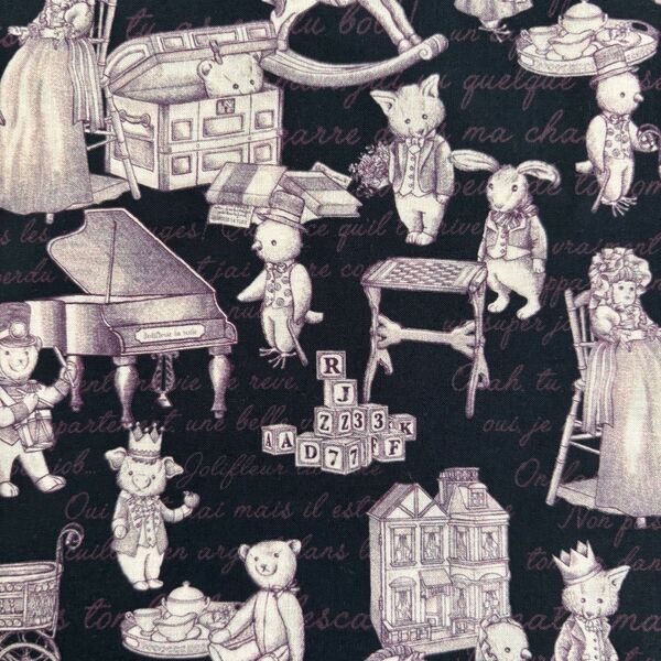 ジョリーフルール JOLIFLUR LA TOILE マイリトルテイラー 生地 ハギレ ねこ うさぎ ハンドメイド 30