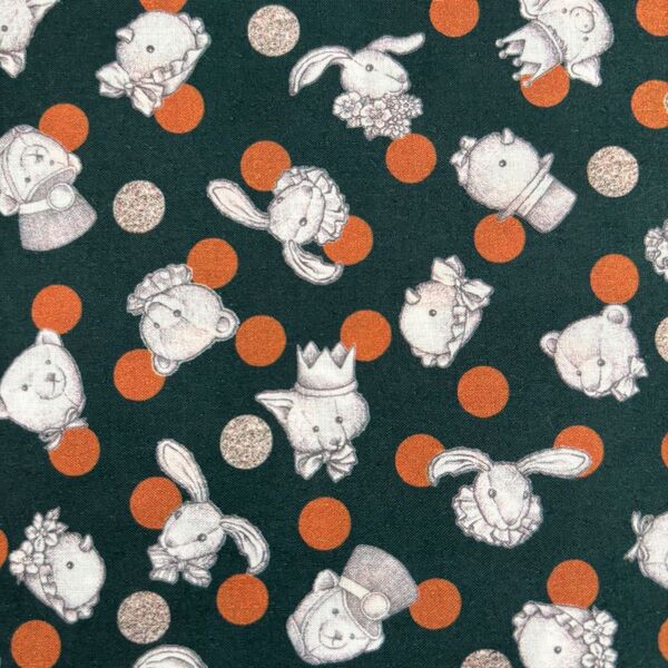 ジョリーフルール JOLIFLUR LA TOILE マイリトルテイラー 生地 ハギレ ねこ うさぎ ハンドメイド 35