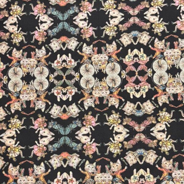 ジョリーフルール JOLIFLUR LA TOILE マイリトルテイラー 生地 ハギレ ねこ うさぎ ハンドメイド 45
