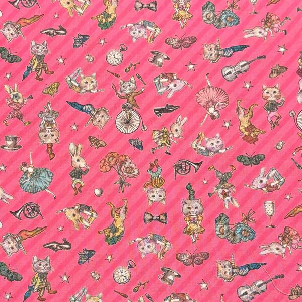 ジョリーフルール JOLIFLUR LA TOILE マイリトルテイラー 生地 ハギレ ねこ うさぎ ハンドメイド 46