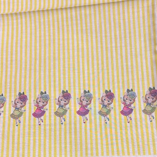 ジョリーフルール JOLIFLUR LA TOILE マイリトルテイラー 生地 ハギレ ねこ うさぎ ハンドメイド 73