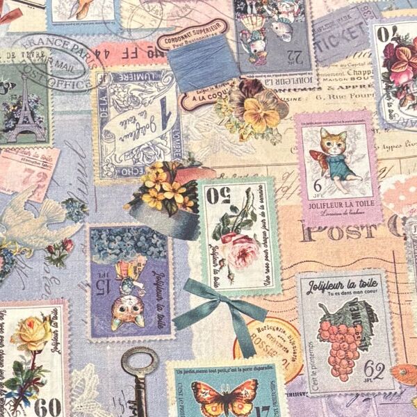 ジョリーフルール JOLIFLUR LA TOILE マイリトルテイラー 生地 ハギレ ねこ うさぎ ハンドメイド 83