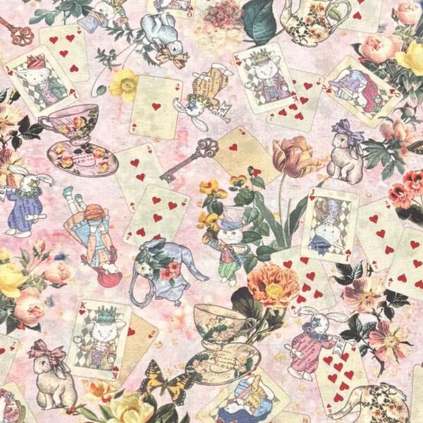 ジョリーフルール JOLIFLUR LA TOILE マイリトルテイラー 生地 ハギレ ねこ うさぎ ハンドメイド 62