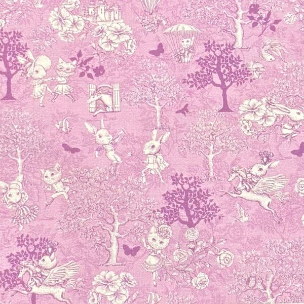 ジョリーフルール JOLIFLUR LA TOILE マイリトルテイラー 生地 ハギレ ねこ うさぎ ハンドメイド 95