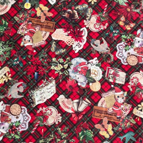 クリスマス柄セール! ジョリーフルール JOLIFLUR LA TOILE マイリトルテイラー 生地 ハギレ ハンドメイド 131