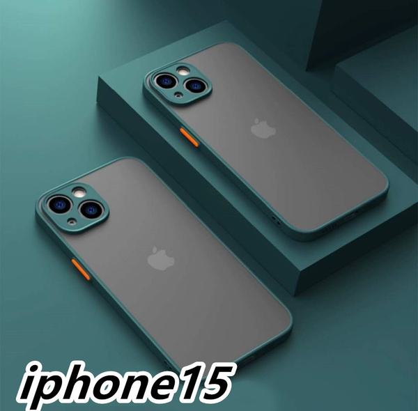 iphone15ケース カーバー TPU お洒落 可愛い 韓国 マット 緑 軽量 ケース 耐衝撃 高品質504