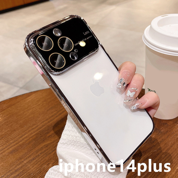 iphone14plusケース カーバー TPU 可愛い お洒落 指紋防止 軽量 耐衝撃 ホワイト1