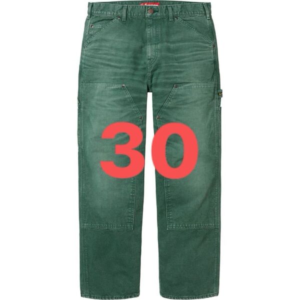 Supreme Worn Double Knee Painter Pant "Green"