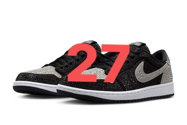 Swarovski × Nike Women's Air Jordan 1 Low OG "Crystal/Shadow"