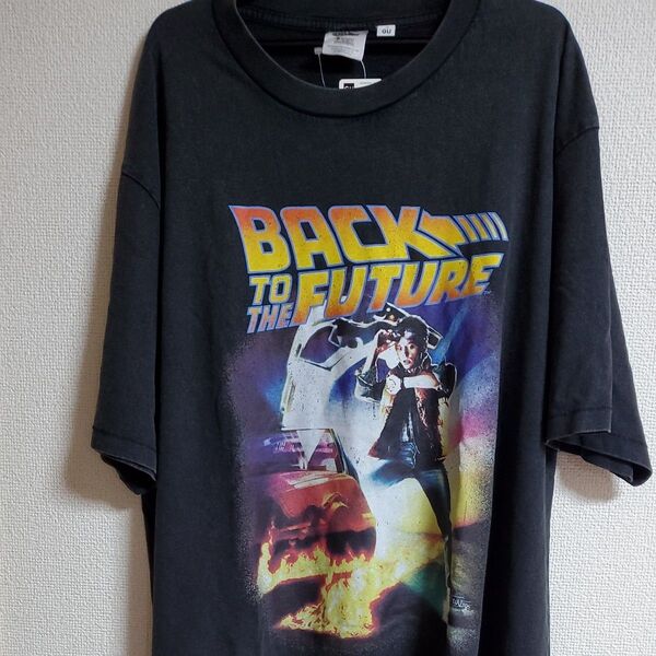 ウォッシュドグラフィックT(5分袖) バックトゥザフューチャー GU