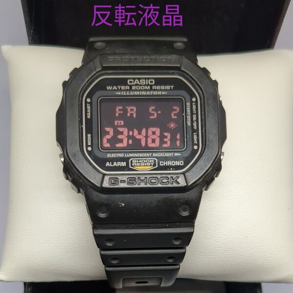カシオ G-SHOCK DW-5600 B 反転液晶