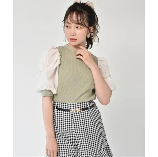 RETRO GIRL 袖パワショルリブCT