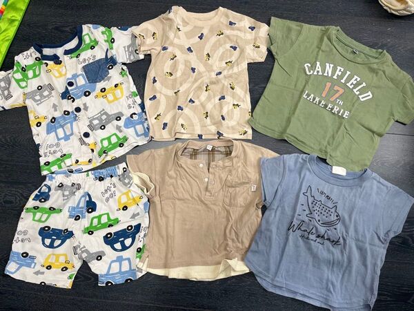 90cm 男の子 Tシャツ パジャマ セット