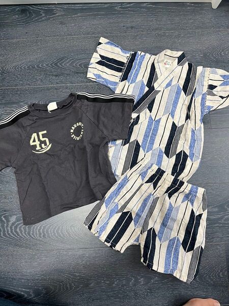 90cm 甚平 男の子 Tシャツ
