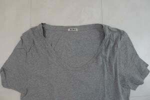  free shipping * ultimate beautiful goods *Acne( Acne )* men's * size S* gray * short sleeves T-shirt U neck * oversize * Acne s Today o(ACNE STUDIO)*