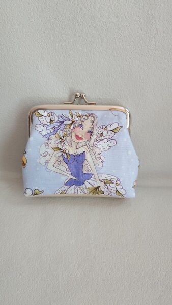 ロラライハリス がま口ポーチ 小銭入れ ハンドメイド
