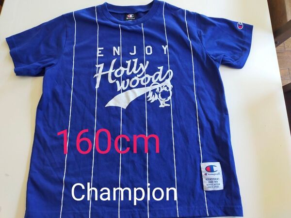 Champion Tシャツ 160cm 程度良好 綿 ポリエステル 半袖 ワンポイント