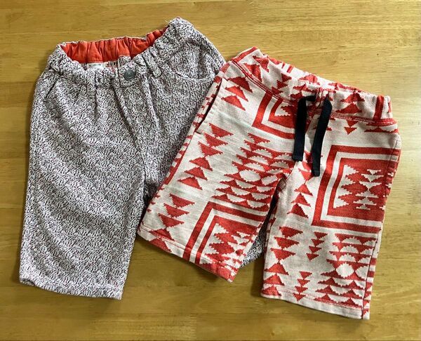 JUNK STORE 子供用 ハーフパンツ 2枚セット まとめ売り 110と120