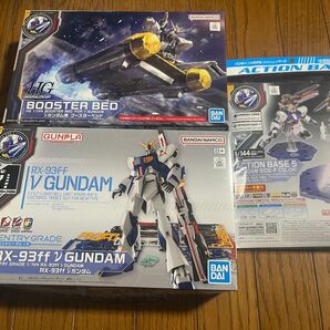 ららぽーと福岡限定 RX-93ff νガンダム ENTRY GRADE + ブースター+ スタンド 新品 未組立