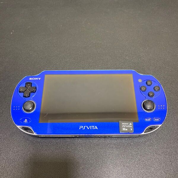 【ジャンク】PS Vita PCH-1000 ブルー +32GB メモリーカード