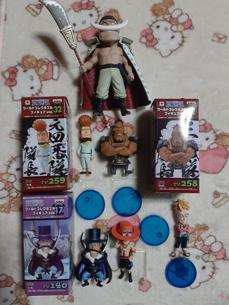 ワンピース 白ひげ エース マルコ ビスタ ジョズ サッチ 白ひげ海賊団まとめ売り ワーコレ ワールドコレクタブルフィギュア