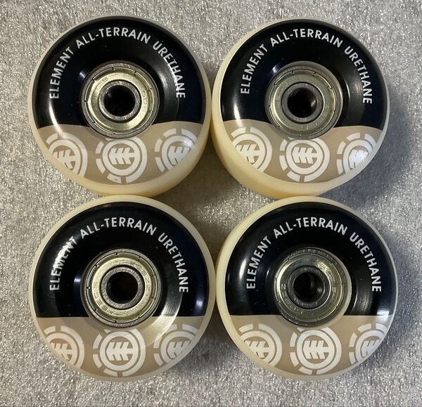 ELEMENT エレメント 純正 ウィール 52mm/95a+ABEC5 ベアリング 8個セット スケートボード スケボー 未使用