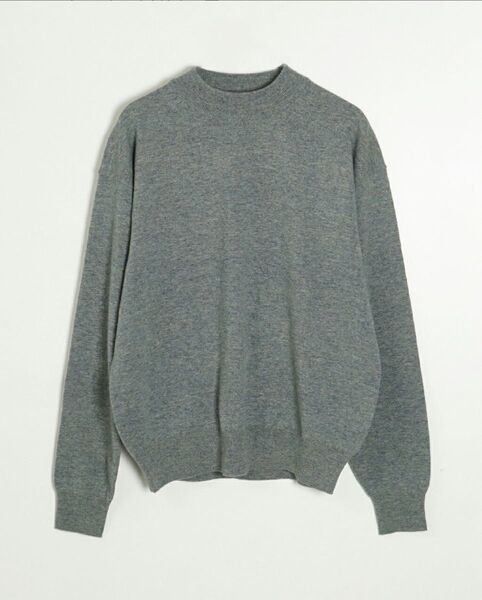 crepuscule クレプスキュール モックネック プルオーバー ニット セーター ウール クルーネック 丸首