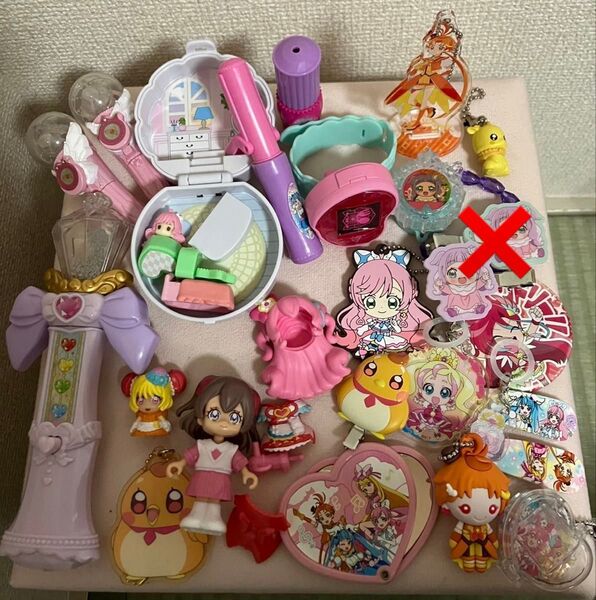 プリキュアグッズ まとめ売り 前髪クリップ、キーホルダー、アクリルスタンドなど