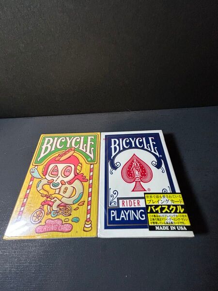 バイシクル ライダートランプコラボ品 2個セット売り BICYCLE トランプ マジック 青 バイスクル