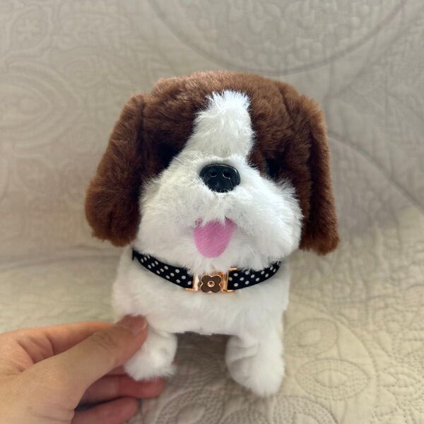 犬 わんちゃん ぬいぐるみ 人形 電池式 マスコット