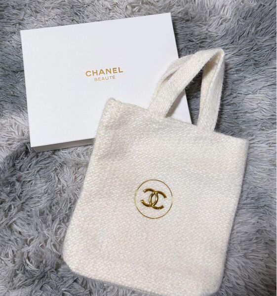 CHANEL シャネル クリスマスノベルティ ミニトートバッグ トートバッグ ココマーク ハンドバッグ 箱無し