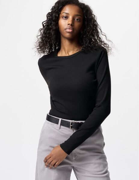ユニクロ UNIQLO ソフトリブクルーネックT
